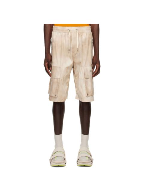 Balmain Beige Cargo Pocket Shorts
