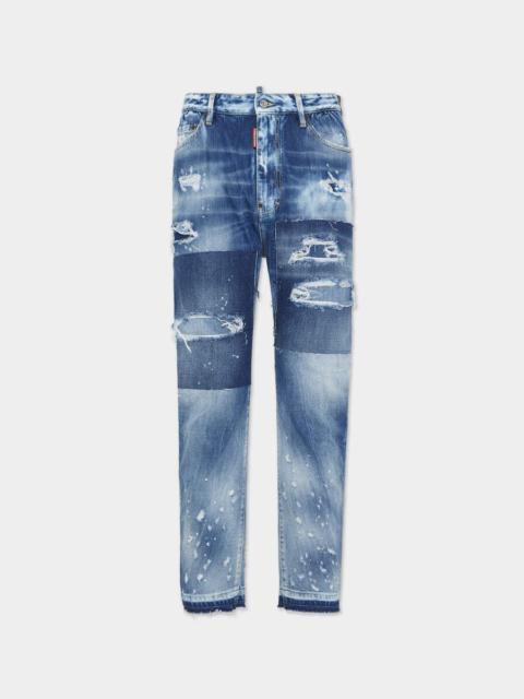 DSQUARED2 MEDIUM RIPPED WASH LONDON BRO JEANS