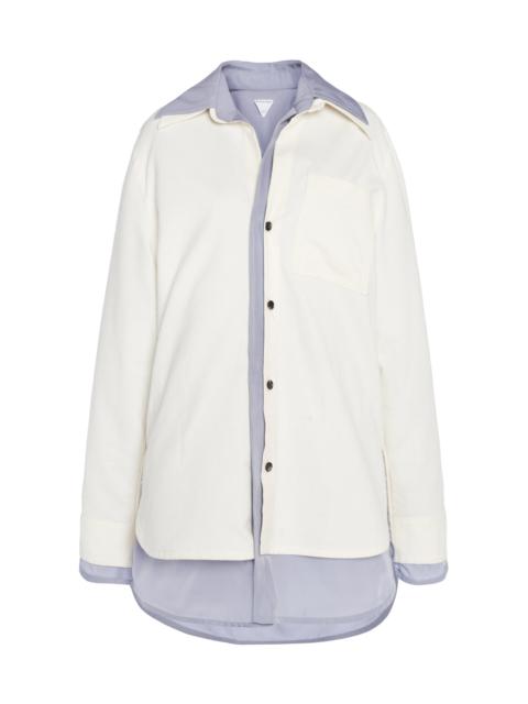Bottega Veneta Knotted Cotton Shirt white