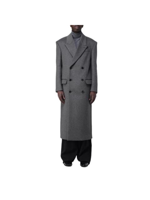 SAINT LAURENT Saint Laurent Wool Overcoat in Medium
