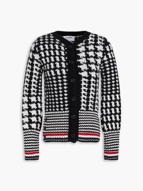 Thom Browne Houndstooth cashmere cardigan