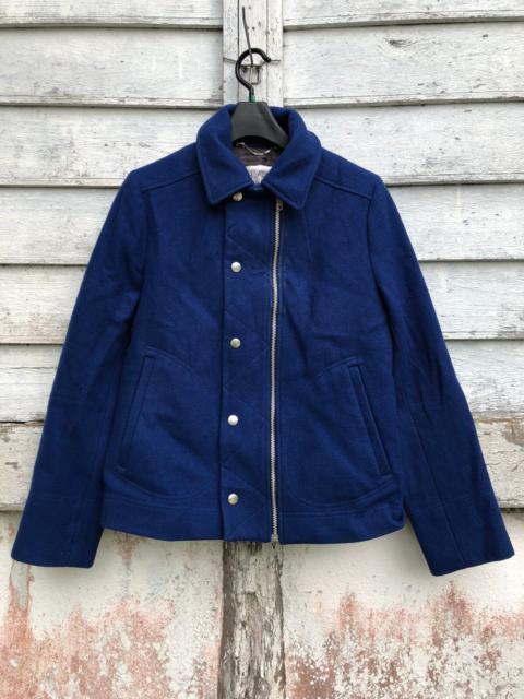 Other Designers Designer - H.A.K Cropped Zipper Snap Button Jacket