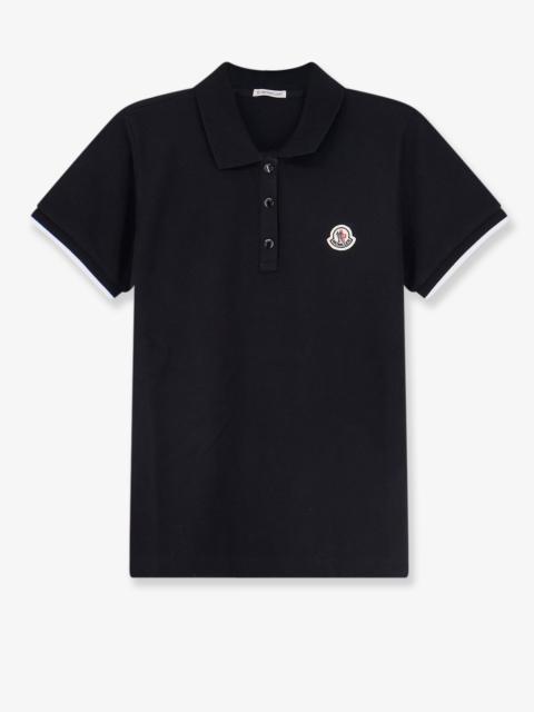 Moncler Moncler Women Cotton Polo Shirt With Logo Patch