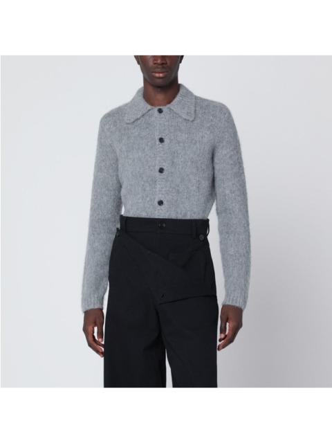 Dries Van Noten Dries Van Noten Grey Alpaca And Wool Blend Cardigan Men