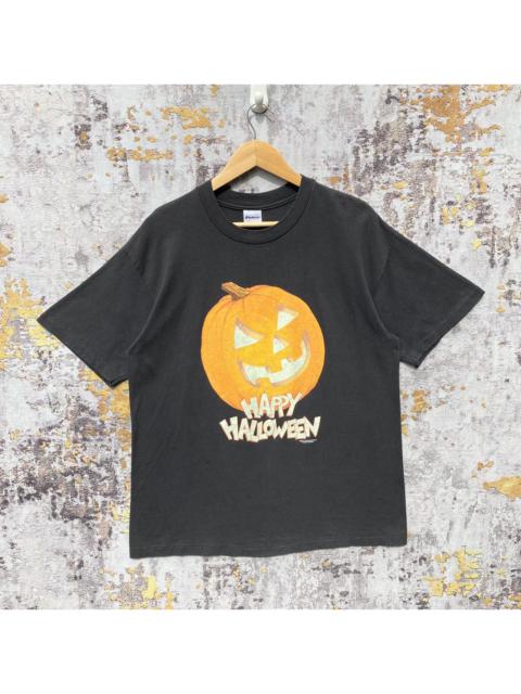 Other Designers Other - Vintage 90s Happy Halloween Shirt Pumpkin Happy Halloween