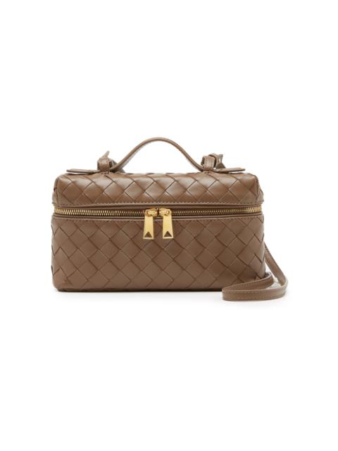 Bottega Veneta Bang Bang Intrecciato Leather Vanity Case brown