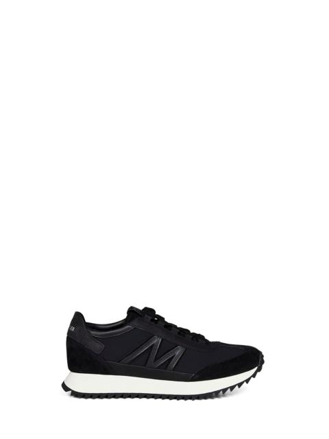 Moncler Moncler Men Black Suede And Nubuck Pacey2 Sneakers
