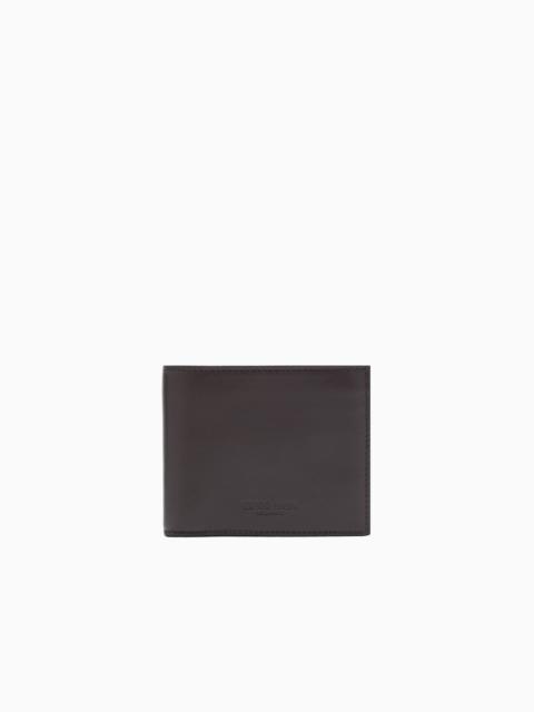 GIORGIO ARMANI NAPPA-LEATHER BIFOLD WALLET