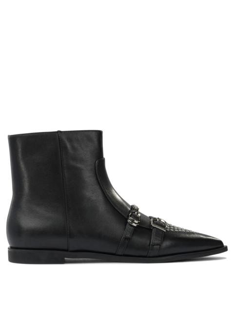 PINKO Pinko Leather Zippered Ankle Boots