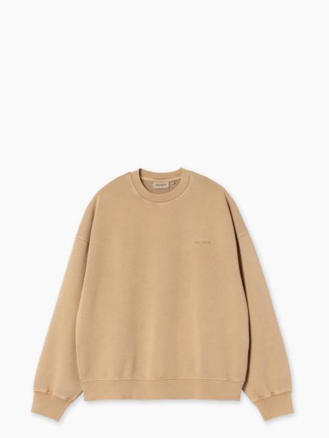 Carhartt CARHARTT WIP BENTON SWEATSHIRT GARMENT DYED PEANUT