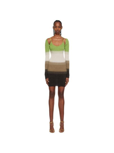 GCDS Green Degradé Minidress