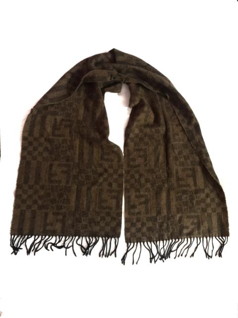 FENDI Vintage FENDI Scarf/ Muffler Zucca Monogram Wool