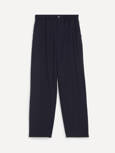 FRAME Dark Navy Wool Easy Trousers