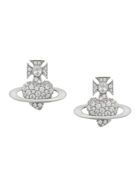 Vivienne Westwood Crystal Embellishments Valentine`S Agnatha Earrings Women