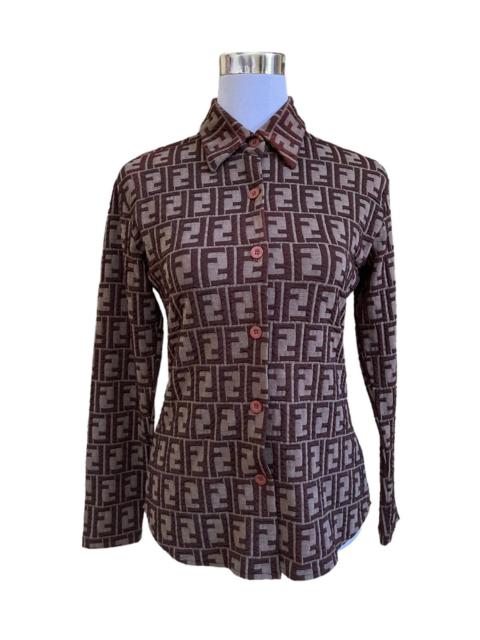 FENDI Fendi Monogram Button Up Blouse