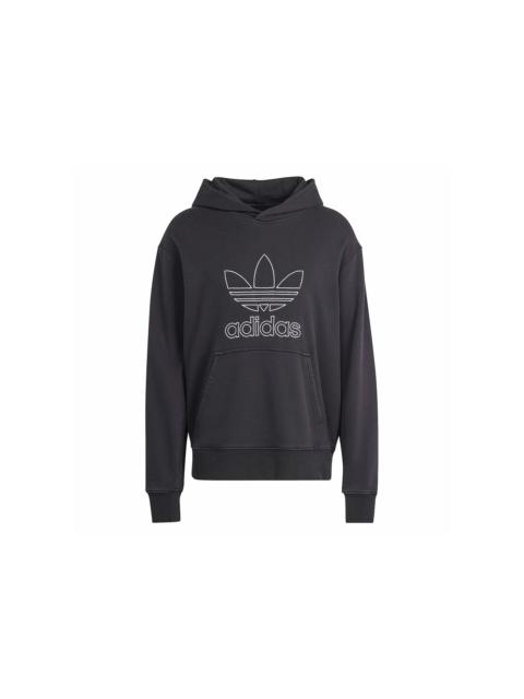 adidas adidas Adicolor Outline Trefoil Hoodie Black
