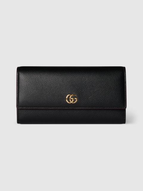 GUCCI Bi-color GG Marmont continental wallet