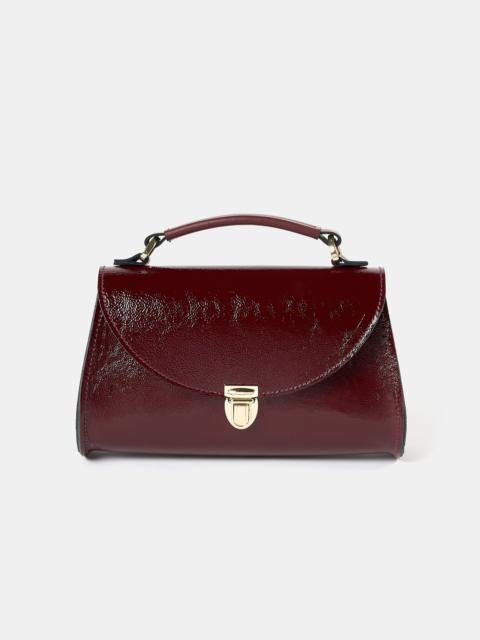 Cambridge Satchel The Mini Poppy - Oxblood Patent