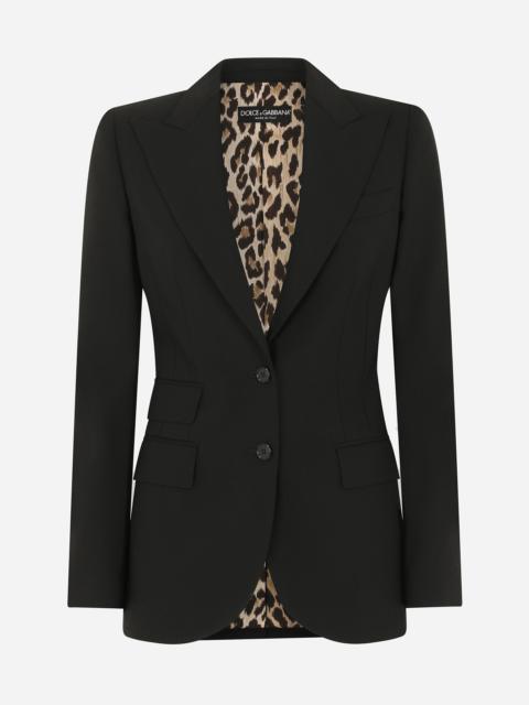 Dolce & Gabbana Single-breasted woolen Turlington blazer