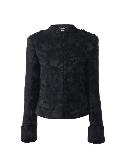 Chloé FITTED JACKET IN FLORAL VELVET