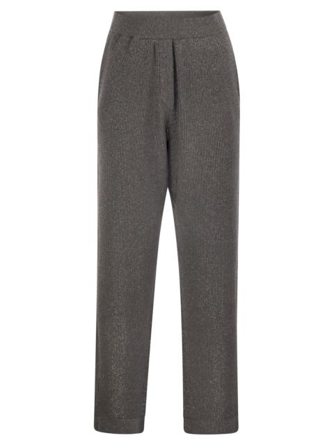 Brunello Cucinelli Brunello Cucinelli Women English Rib Cotton And Viscose Pants