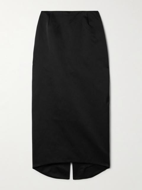 Wiederhoeft Recycled Duchesse-satin Midi Skirt