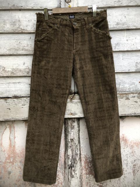 Dolce & Gabbana Dolce & Gabbana Raw Seams Corduroy Pant