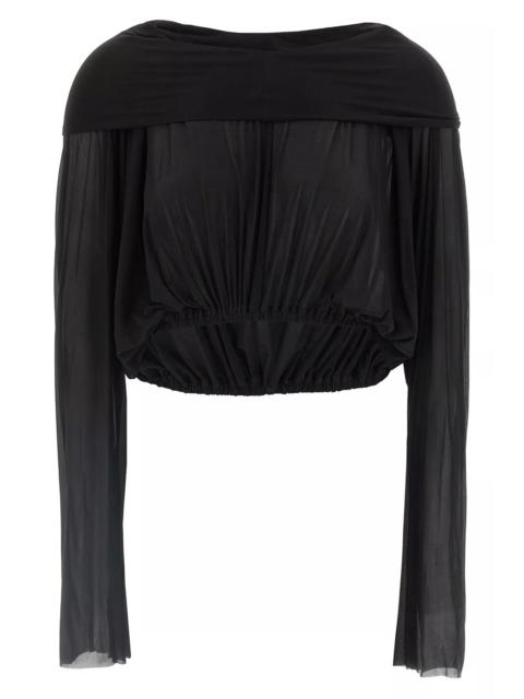 Rick Owens Women 'Crooped Hooded Tunic' Sweater