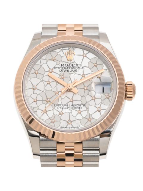 ROLEX Rolex Datejust 31 Silver Floral Motif Diamond Dial Ladies Jubilee Watch M278271-0032