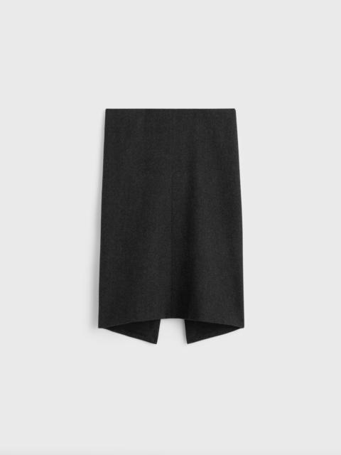 TOTEME Twill suit skirt charcoal
