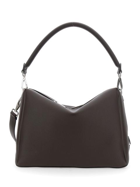 FENDI Fendi Men 'Lui Large' Brown Shoulder Bag With Removable Strap In Leather Man