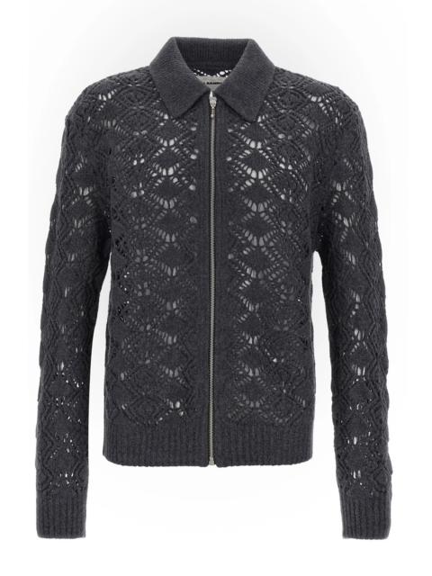 Jil Sander Openwork wool cardigan