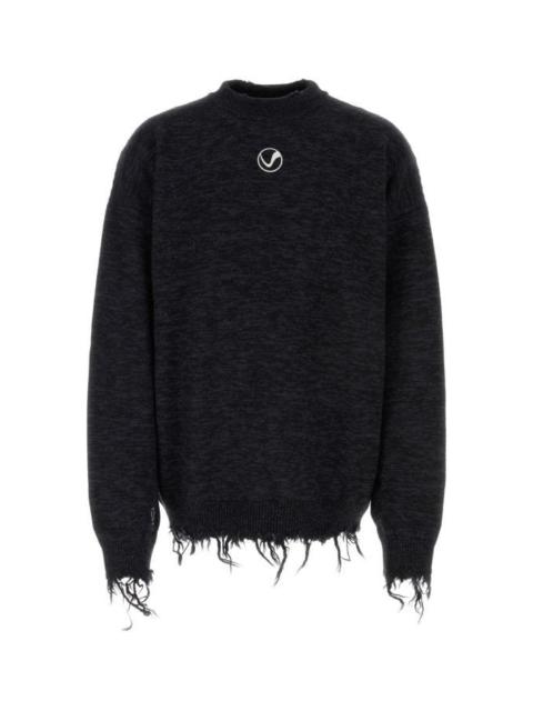 VETEMENTS Two-Tone Wool Oversize Sweater