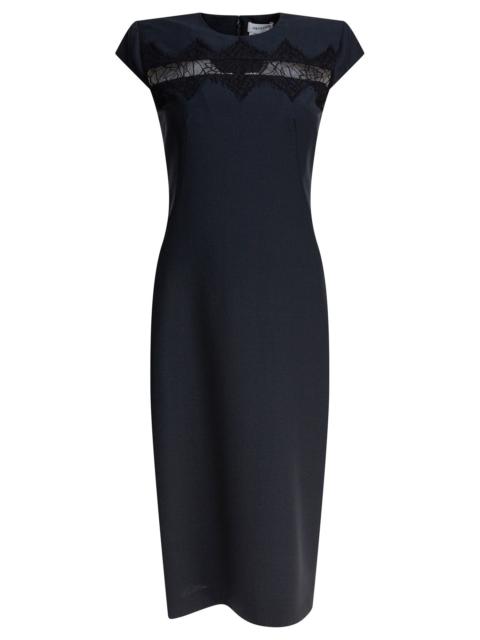 ワンピースその他 ALEXANDER MCQUEEN Women Dresses 833963Q1BD2 Black Alexander McQueen Dress with black/ivory spiderweb lace