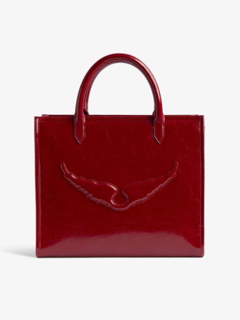 Zadig & Voltaire Angel Tote Bag Wrinkled Patent