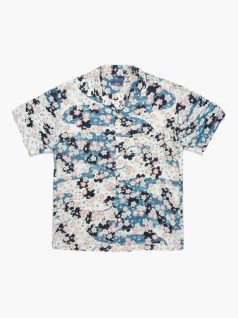 Blue Blue Japan Nagare Sakura Aloha Shirt