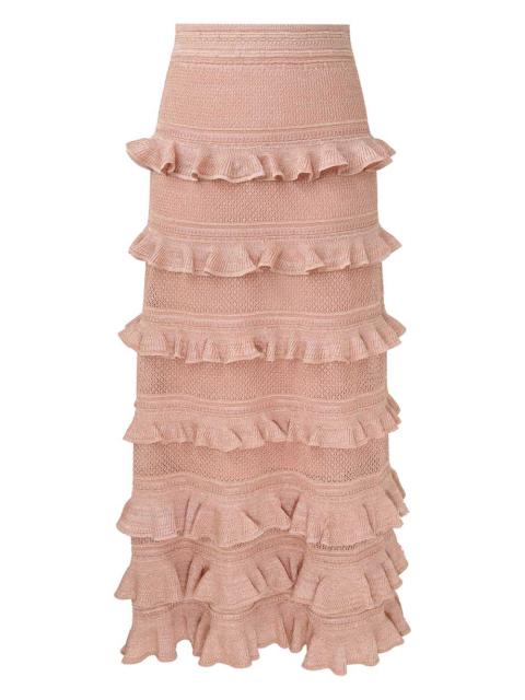 Zimmermann REBELLION FRILL MIDI SKIRT