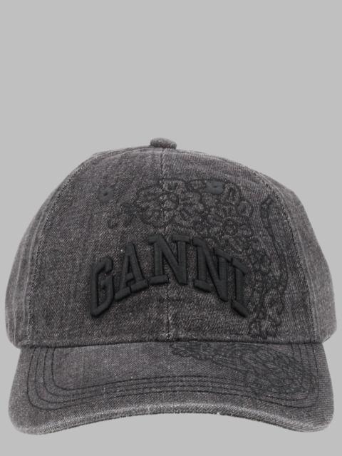 GANNI Ganni Women Cappello Da Baseball Con Ricami