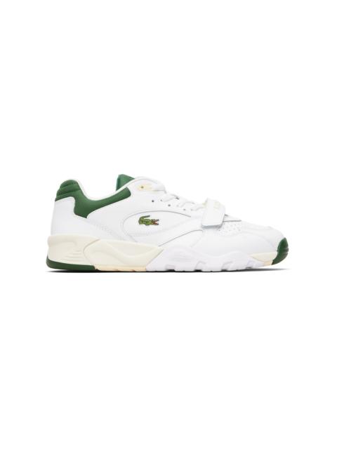 LACOSTE White Game Train Pro Leather Sneakers