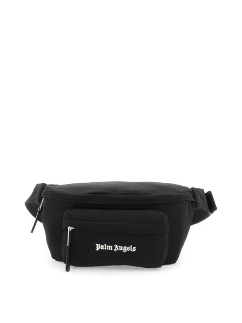 Palm Angels Canvas Waist Bag With Embroidered Logo.