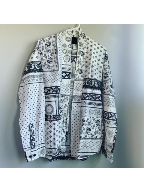 visvim White Bandana Lhamo Long Sleeve Kimono Paisley Shirt