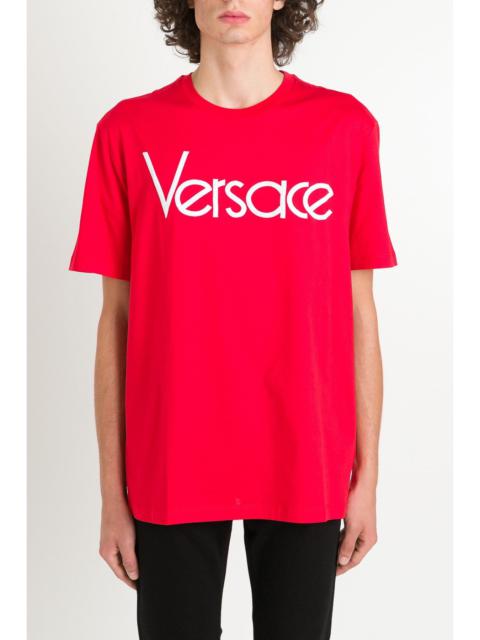 VERSACE Versace Men Embroidered Logo Tee