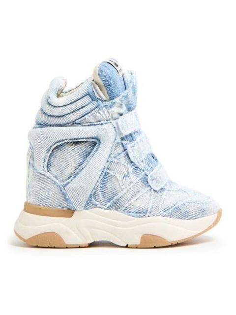Isabel Marant ISABEL MARANT Balskee Blue Denim 50mm Heel Sneakers New & Au