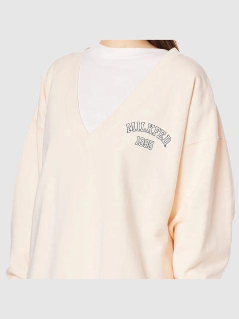 Other Designers X-girl - Milkfed V Neck Sweatshirt