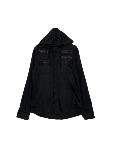 Other Designers Norton Motorcycle Hooded Jacket