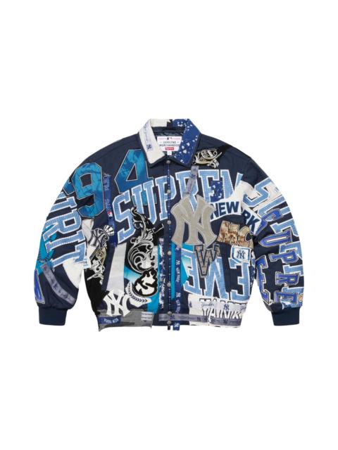 Supreme Supreme x Jeff Hamilton New York Yankees Varsity Jacket 'Multicolor'