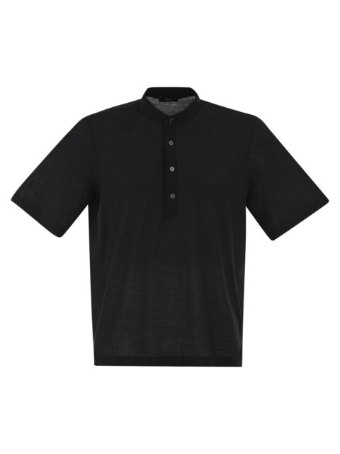 Herno Herno Men Jersey Polo Shirt With Seraph Collar