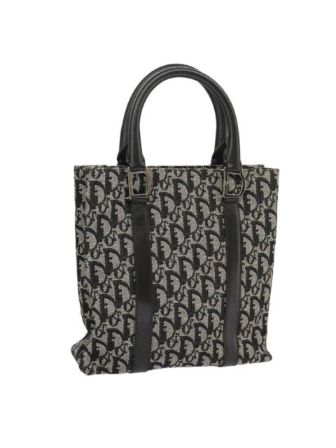 DIOR Trotter Canvas Mini Tote Bag Navy Silver