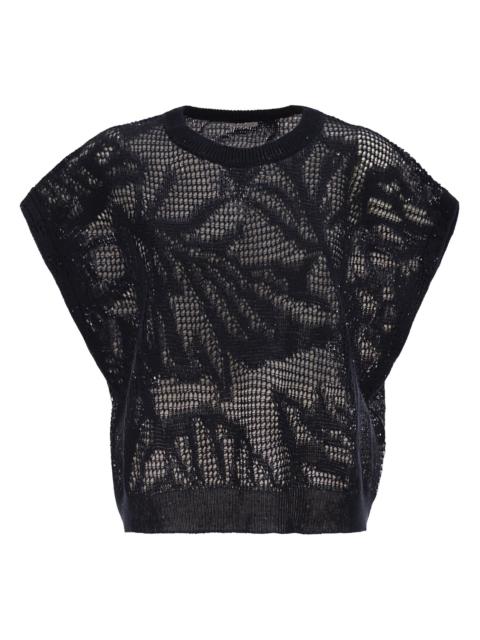 Brunello Cucinelli Brunello Cucinelli Women Openwork Knit Top With Sequins