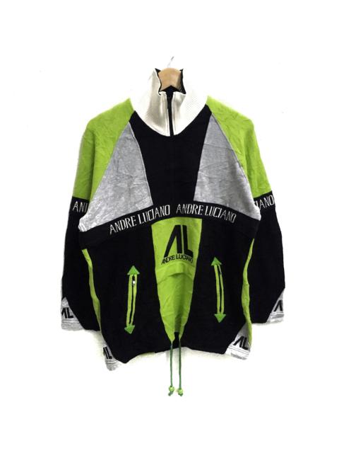 Other Designers Vintage - VINTAGE ANDRELUCIANO BIG LOGO EMBROIDERY FLEECE PULLOVER